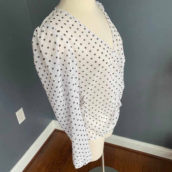 NAKD sheer ruched tops w/ polka dots (bundle of 2 shirts) - Picture 8 of 10
